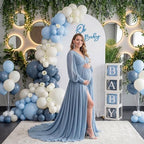 Baby Shower Boy Decorations, 6.6FT Blue Balloon Arch Kit - Image 2