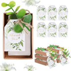 50PCS Handmade Soap Wedding Favor Mini Soap Bars Gifts for Bridal Shower Baby Shower Party Favors for Theme Party Decorations with Mini Dried Flowers Thank You Kraft Paper Packaging Box by WxzumgPARTYFAVORS