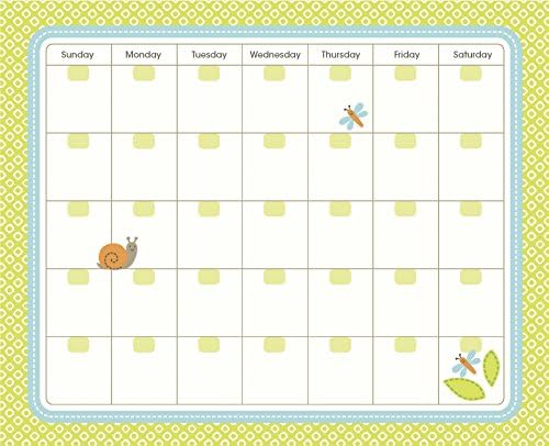 Carter's BA3-11185 Woodland Animals Gender Neutral First Year Baby Calendar with Stickers, 11'' L x 18'' H - Image 6