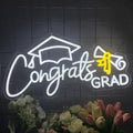 Congrats Grad Neon Sign, Class of 2026 Celebration Wall Decor by MRPUMPKIN