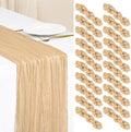 Showgeous 20 Pack Nude Cheesecloth Table Runner, 17 x 108 Inches by Showgeous