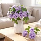 100 Pcs Artificial Rose Flowers, Lavender - Image 5