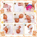 6 Sets Bear Baby Shower Decorations, Centerpieces,Brown - Image 3