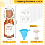 Queekay 20 Pack Mini Swing Top Glass Bottles - Image 2