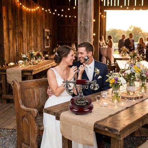 Audio Guest Book Wedding Phone, FESTRING Audio Guestbook (Wooden Brown) - Image 4
