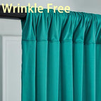 40ftx10ft Wrinkle Free Turquoise Backdrop Curtains for Parties, Thick Polyester Teal Photo Backdrop Drape 8 Panels for Wedding Birthday Photography Background Backdrop Stand - Image 2