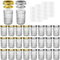 SPANLA Mason Jars 8 oz, 24 Pack Small Canning Jars 8oz Half Pint Glass jars by SPANLA