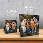 Buy4Wall Personalized Desktop Photo Panel Print with Easel - Custom Picture Gifts for Daughter Son Baby Shower - Square Shape Tabletop Picture Frame Customized Photo Print - 6x6 inches - Image 3