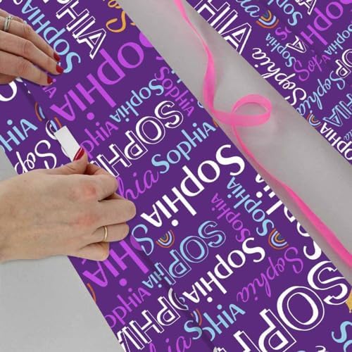 AOFUN Custom Wrapping Paper - Happy Anniversary, Birthday & - Personalized Picture Design - 5 Rolls, 58" x 23" Each - Image 4