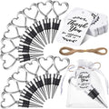 Didaey 100 Set Heart Shape Wine Stopper Wedding Favor for Guests by Didaey