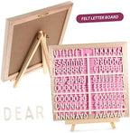 Double Sided Felt Letter Board Set with Wooden Frame and Easel - Image 4
