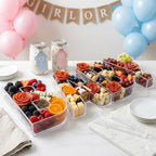 BABY Charcuterie Board Letters Acrylic Clear Reusable with Clear Tongs - Image 2