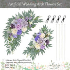 Purple Wedding Arch Flowers Set of 2 - Image 2