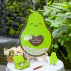 Baby Shower Guest Book Alternative Wooden Drop Box Frame Keepsake Avocado - Image 3