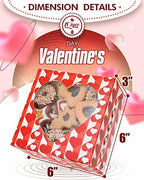 qiqee Valentine Bakery Box with Original Unique Design 60packs 6x6x3 Cookie Boxes Pastry Box for Valentine's Day - Image 6