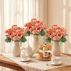 12 Bundles Peonies Artificial Flowers & Pack of 8 Baby Shower Centerpieces for Tables - Image 6