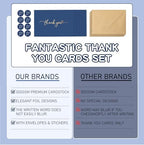 150 Pack Thank You Cards with Envelopes & Stickers Navy Blue - Image 6