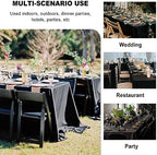 sancua 6 Pack Black Tablecloths 90x132 Inch for 6 Feet Rectangle Tables - Image 4