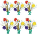 Exquisite Birthday Pom Pom Spray Centerpieces 6 Pack, 18 Inch Decor by Exquisite