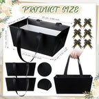 Funnymoom 24 Pack Black Empty Gift Baskets Bulk, Cardstock Favor Boxes - Image 3