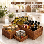 6 Pack Buffet Risers and Stands, Wood Risers for Buffet Table, Party Decor - Image 5