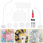 Half Balloon Arch Stand with Base 8.2FT & 6FT, Balloon Stands for Floor by CYAOOI