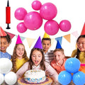Reusable Inflatable Balloon Garland Arch Kit, 3/7 PCS Reusable Balloon Garland, Linked Pvc Balloons with Elastic Bands, One-Step, Effortless, Long-Lasting (7-Ball Fuchsia) by Unknown