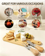 8 Set Bridal Shower Favor Prizes Charcuterie Board, Bamboo Cheese Board - Image 6