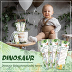 289 Pieces Dinosaur Baby Shower Favors for Guest It's a Boy Ballpoint Pens and Keychains Gifts for Boys Bulk Retractable Baby Shower Pens Gender Reveal Thank You Cards Souvenir Party Favors - Image 5