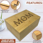 Mom Gifts from Daughters Personalized Mom Gift from Kids Wooden Memory Box - Image 7