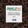 10LB Chocolate Crinkle Paper Gift Basket Filler USA Made by CrinklePak