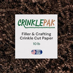 10LB Chocolate Crinkle Paper Gift Basket Filler USA Made by CrinklePak