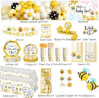 What Will Baby Bee Gender Reveal Decorations,Serves 25 Guests - Image 2