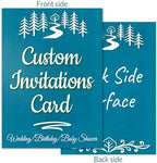 Custom Printed Invitations - Print Your Own Invitations Cards - 25pcs Bespoke Photo Greeting Cards & Announcements - Perfect for Personalized Wedding Invites, Baby Shower, Graduations & Birthday Parties and More - Image 4