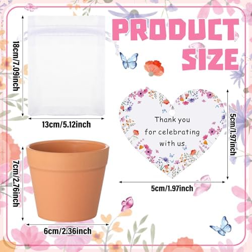 Ctosree 50 Sets Let Love Grow Wildflower Wedding Favors for Guests - Image 2