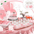 Demissle 40 Pcs Pink Hydrangea Flower Soaps Wedding Bridal Shower Favors - Image 3