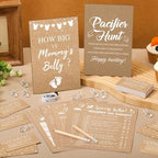 Sherr 424 Pcs Baby Shower Pacifier Hunt Games Kraft Paper - Image 2
