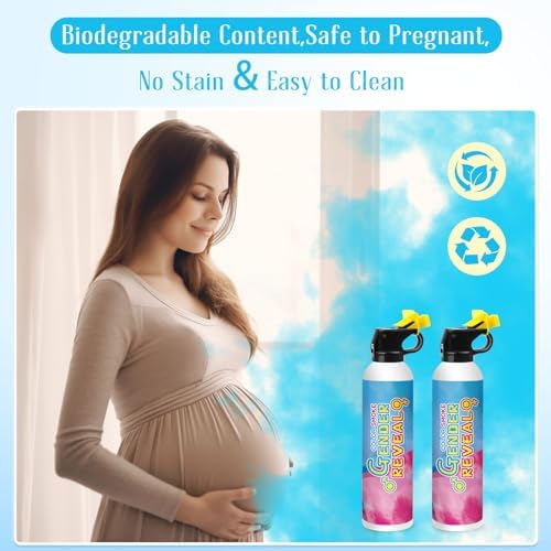 Merear Large Gender Reveal Fire Extinguisher 2 Packs, Gender Reveal Ideas, Baby Boy Reveal Party Ideas 100% Biodegragable for Gender Reveal Decorations (Blue) - Image 5