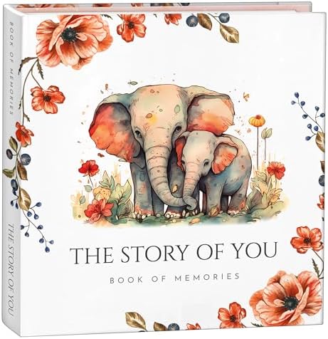 Keepsake Memory Book for Baby Boy Girl, First 5 Year Baby Book, Milestone Book That Captures Every Significant Event From Birth to Age 5, Gender Neutral Journal Scrapbook Photo Album by INGRAINED+KITCHEN