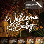 Britrio Welcome Baby Neon Sign for Baby Shower Gender Reveal Party Backdrop - Image 2