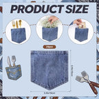 Mifoci Pcs Blue Jean Baby Shower Decorations Blue Jean Baby Napkins, 50 - Image 3