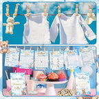 Funnymoom 426 Piece Blue Bear Baby Shower Games Set 8 Games for 50 Guests - Image 5