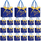 Jetec 45 Pcs Mini Thank You Gift Bag with Handle, Royalblue/gold by Jetec