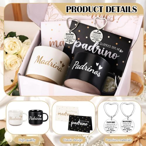 Mimorou 7 Pcs Godparents Proposal Gift Set Will You Be My Godparents - Image 4