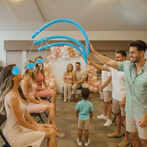 Capoda 64 Pcs Pacifier Fishing Baby Shower Games with Blindfolds - Image 6