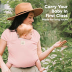 KeaBabies Baby Wrap Carrier, All in 1 Original Baby Carrier (Dusty Pink) - Image 6