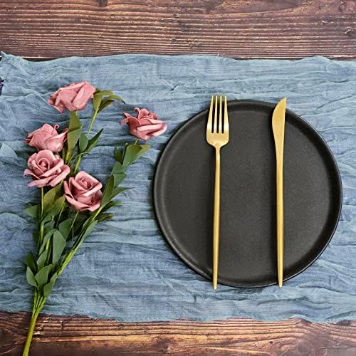 fani 60 Pack Gauze Cheesecloth Napkins, 20 x 20 in, Dusty Blue - Image 4