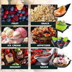 Tessco for you 800 Pcs Mini Appetizer Plates Classic Style Black - Image 5
