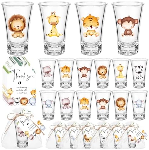 Pickmesh 25 Sets Safari Baby Shower Favors for Guests by Pickmesh