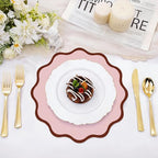 100Pcs Pink Thick Paper Placemats, Disposable Waterproof Wedding Place Mats - Image 4